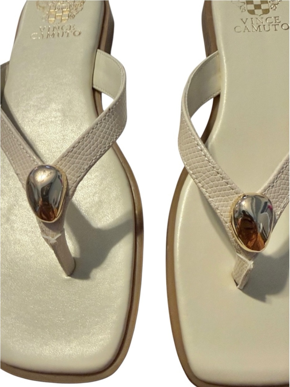 VInce Camuto Leather Embellished Sandals - Picture 2 of 5